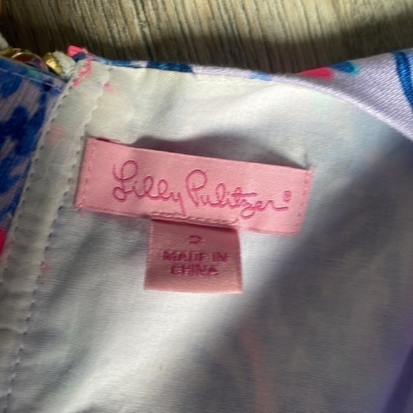 Lilly Pulitzer dress sundress light lilac size 2 animal themed - Picture 11 of 12